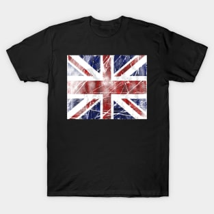 United Kingdom British Flag Scratch T-Shirt